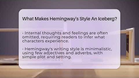 What Makes Hemingway