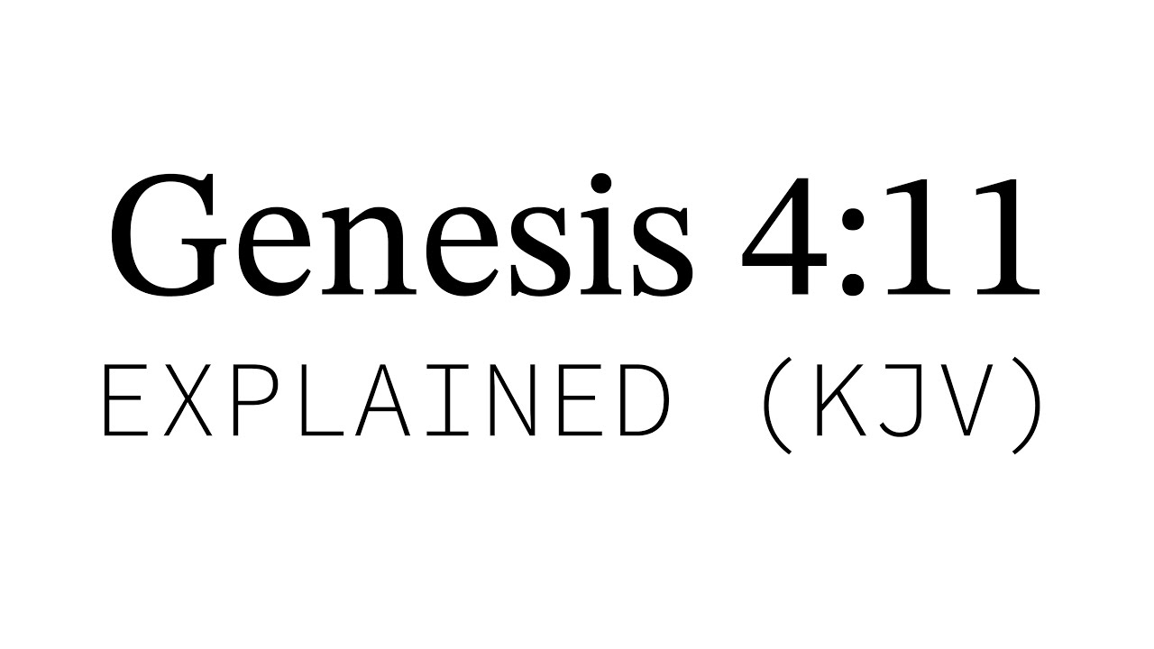 KJV Bible Explained | Genesis 