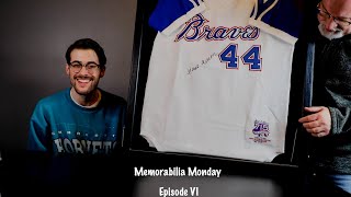 Memorabilia Monday Episode VI. Hank Aaron Autographed Jersey!!!!