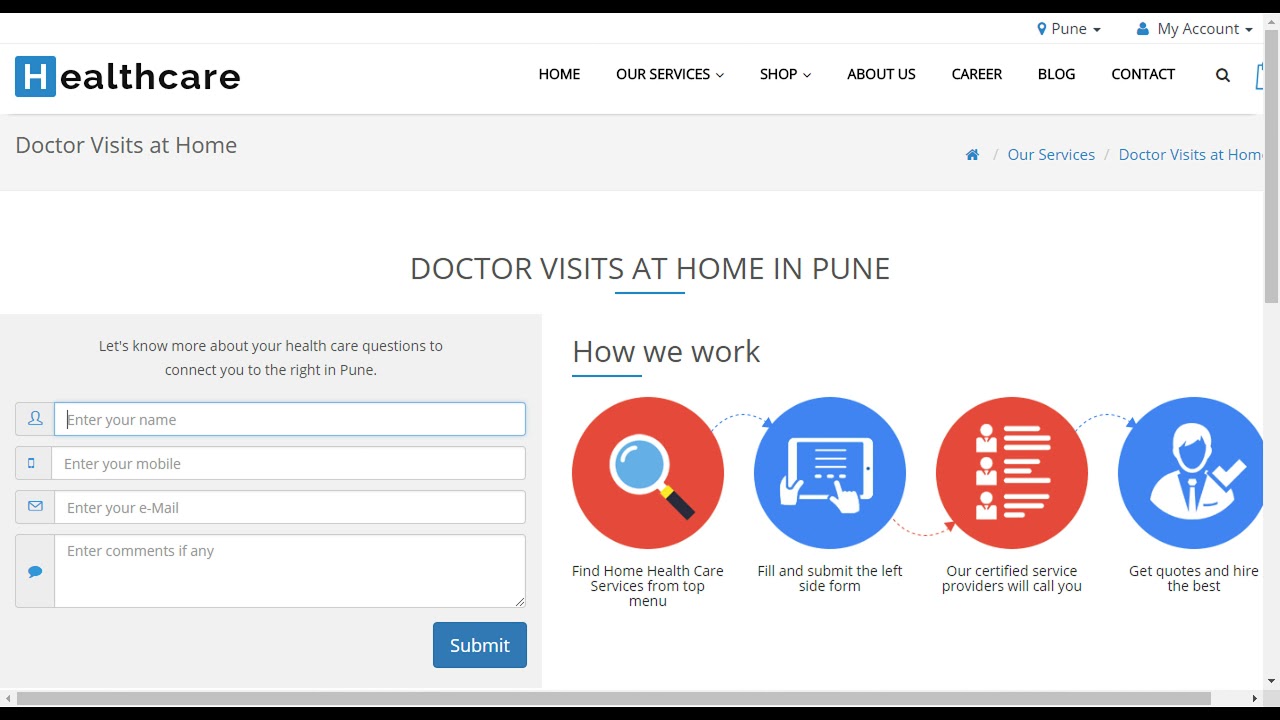 DOCTOR VISITS AT HOME IN PUNE