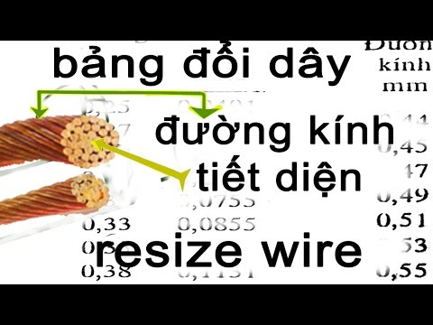 Video Bảng đổi dây đồng tiết diện ra đường kính, wire... - youtube