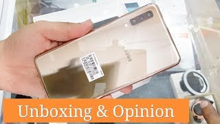 Galaxy A7　ゴールド SM-A750C Samsung Galaxy A7 GOLD - Unboxing, Setup & First Look HD