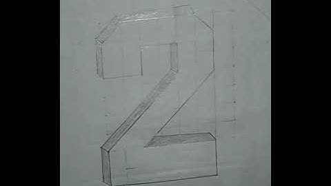 How to draw 3d Trick Art 3d drawing  Number 2   | 3d number Art kese banaye | 3d art kemiti baneiba 