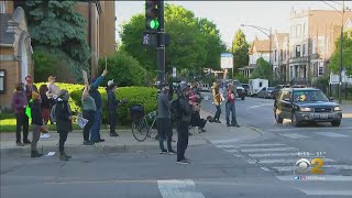 Protesters Gather Outside Mayor Lori Lightfoot's House Early Sunday