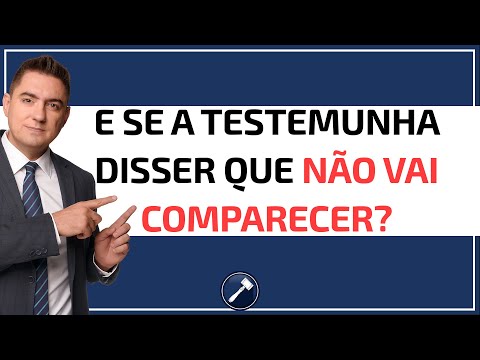 Vídeo: As testemunhas têm de depor no tribunal?