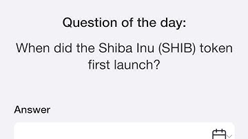 Time Farm Answer Today 21 October | When did the Shiba Inu (SHIB)Token First Launch?​