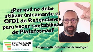 Por qué no debo hacer declaraciones de plataformas sólo con la factura de retenciones