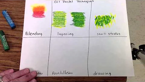 Oil Pastel techniques