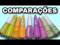 COMPARAÇÕES DE ESMALTES   LANÇAMENTOS