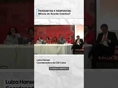 Plenária esclarece dúvidas sobre a proposta da Caixa no âmbito da Campanha Nacional