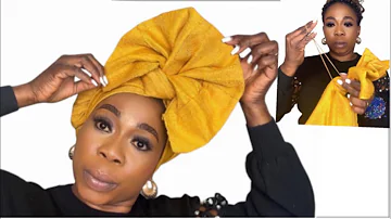 How To Use Rubber Band To Tie Quick Gele