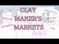 A GUIDE TO MAKER&#39;S MARKETS | CLAY EARRING MARKETS | VENDOR EVENTS AS A POLYMER CLAY ARTIST | MARKETS