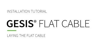 Wieland Tutorial - Laying a gesis® NRG flat cable