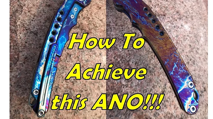 Learn How To - Heat Anodize Titanium!!! Learn this Cool ANO Technique!!!  Entropic Finish!!!