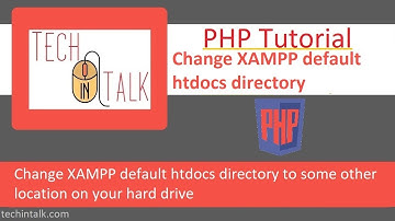 Change XAMPP default htdocs directory to some other location on your hard drive