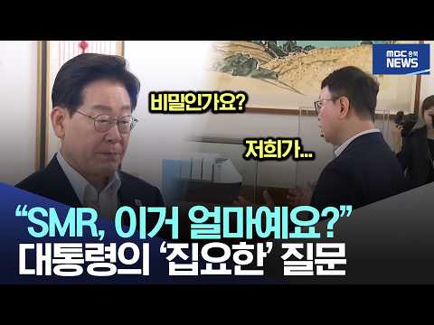 "<strong>SMR</strong>, 이거 얼마예요?", 대통령의 '집요한' 질문