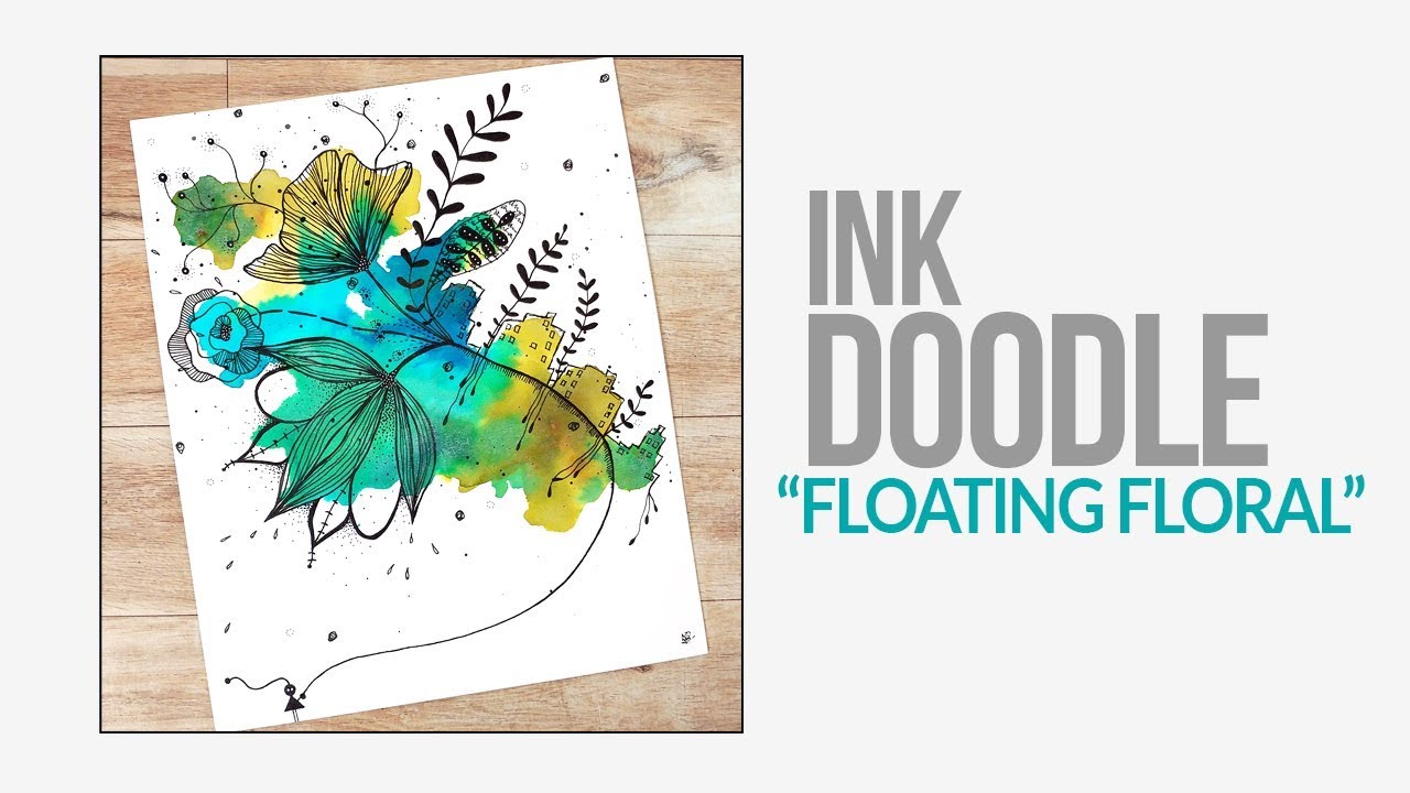 Watercolour Pen and Paint Pen Doodle - Relaxing And Easy Art ***VIDEO*** -  Kim Dellow