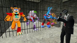 MEGA PRISON POLICE ESCAPE GLAMROCK ANIMATRONICS In Garry's Mod! Five Nights at Freddy's