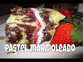 PASTEL MARMOLEADO CON TRES LECHES. Recetas de Aleliamada.