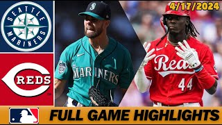 Seattle Mariners vs Cincinnati Reds [FULL GAME] 4\/17\/2024 | MLB Highlights Today - MLB Season 2024