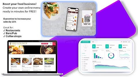 The best ordering system for your food business is here! Create your account for free!