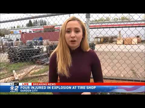 Explosion Garden City Tire Shop