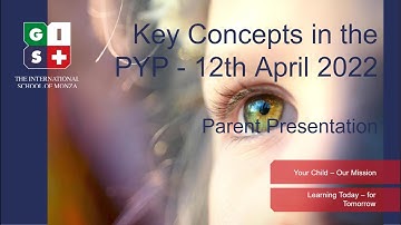 Parent Workshop: Key Concepts in the PYP