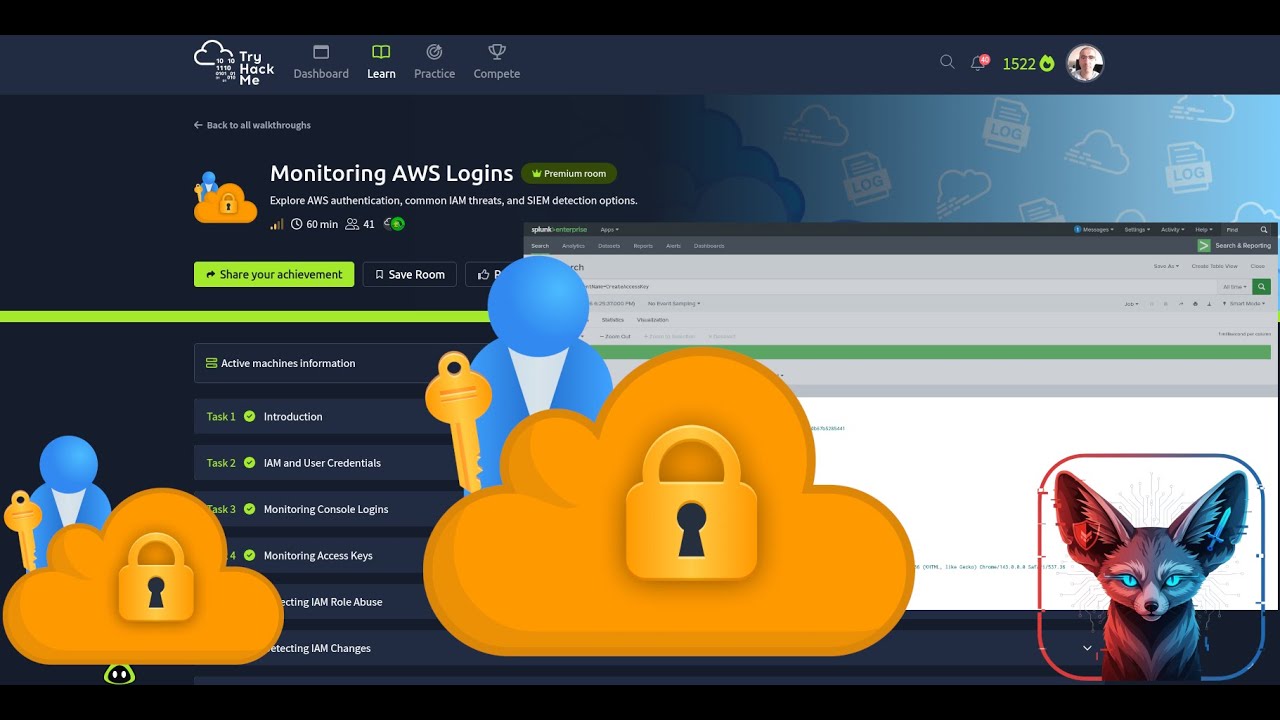 TryHackMe Monitoring AWS Logins | Splunk | Full Walkthrough 2026 - YouTube