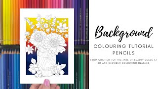 Coloring Backgrounds with Pencils