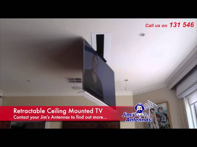 Retractable Ceiling Mounted Tv You