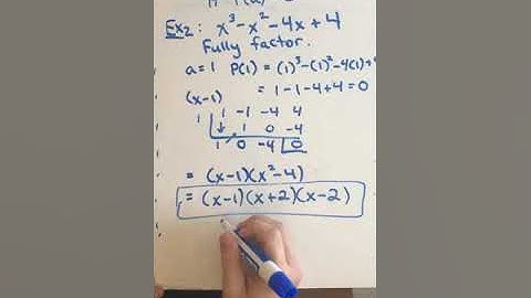 3   The Factor Theorem and Integral Zero Theorem Part 1