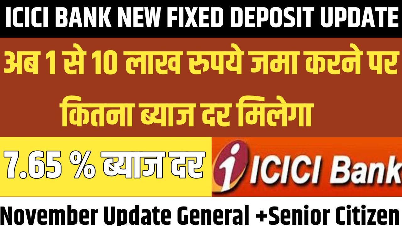 ICICI BANK New Fd Interest Rates 2023 #icici #icicibank FD Interest ...