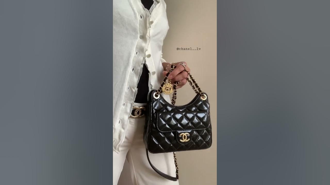 Chanel Small Hobo Bag 23C, Luxury, Bags & Wallets on Carousell