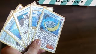Holographic Collector Cards (using clear labels)