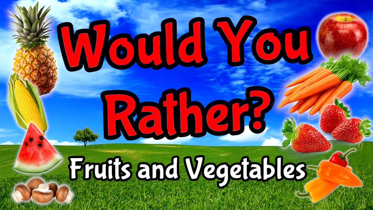 Would You Rather? Workout! (Fruits and Vegetables) - Brain Break - Fun ...