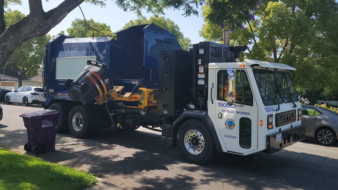 City of Long Beach: 2024 Battle Motors LET2 NewWay Rotopac Garbage ...