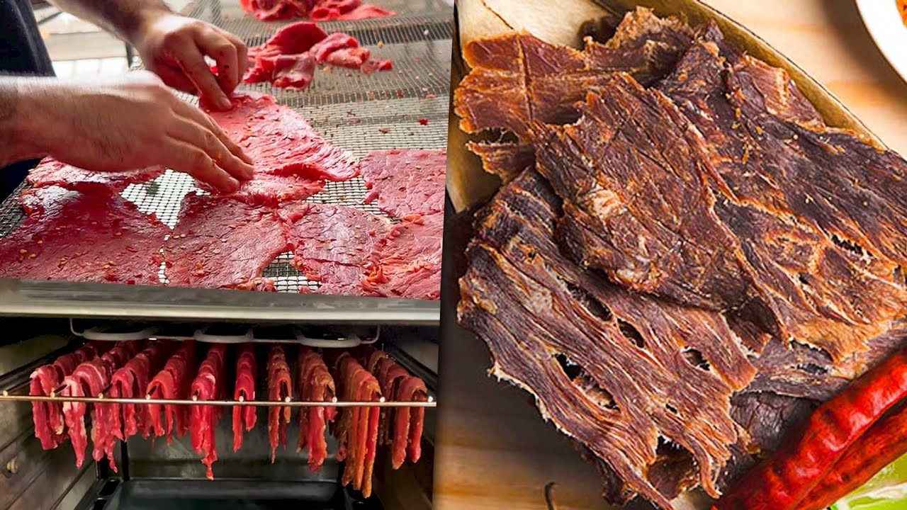 Como hacer CARNE SECA casera \ COMIDA DE SUPERVIVENCIA Mexicana (receta del  beef jerky ahumado) 