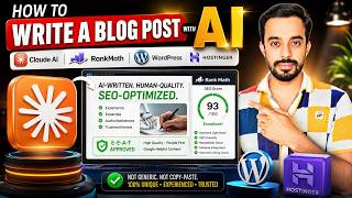 How to Write a Blog Post with AI (Full Claude AI + Rank Math SEO Tutorial)