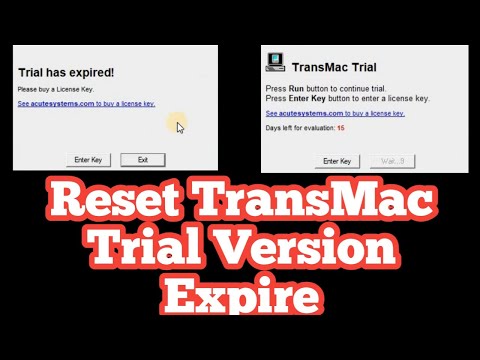 TransMac Trial Version Expired /How To Reset Trial Version