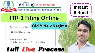 ITR Filing Online 2024-25 | ITR-1 Filing Online 2024-25 | How to File Income Tax Return 2024