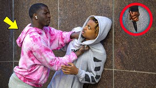 Whipping Strangers In The Hood Prank GONE WRONG!!