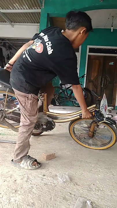 sepeda racing 😅 #sepedadrag #shorts