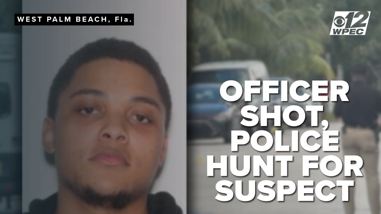 Officer shot in West Palm Beach, Police search for suspect - YouTube