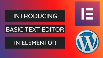 How to Add and Style Basic Text Editor in Elementor Pro | Elementor Pro Tutorial - 2021