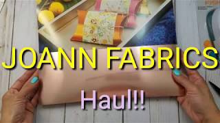 JOANN FABRICS  Haul!!!