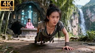 2025动作大片!性感少女偶遇一个小女孩,没想到小女孩居然是剑灵,直接传授绝世剑法!#kungfu #movies #武侠 #最新电视剧 #赵丽颖 #许凯