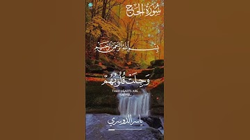 وبشر المخبتين اذا ذكر الله #سورة_الحج#ياسر_الدوسري #القران_الكريم_في_الصباح