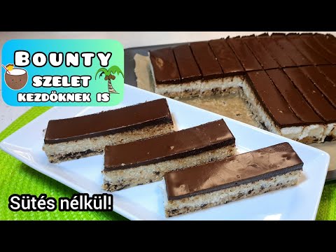 Bounty szelet sütés