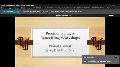 OADM 24220: Presentation & Design | PowerPoint Module 5 Sam Exam | PowerPoint Module 5 Sam Exam