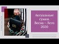 Актуальные сумки Весна-Лето 2020. 14+